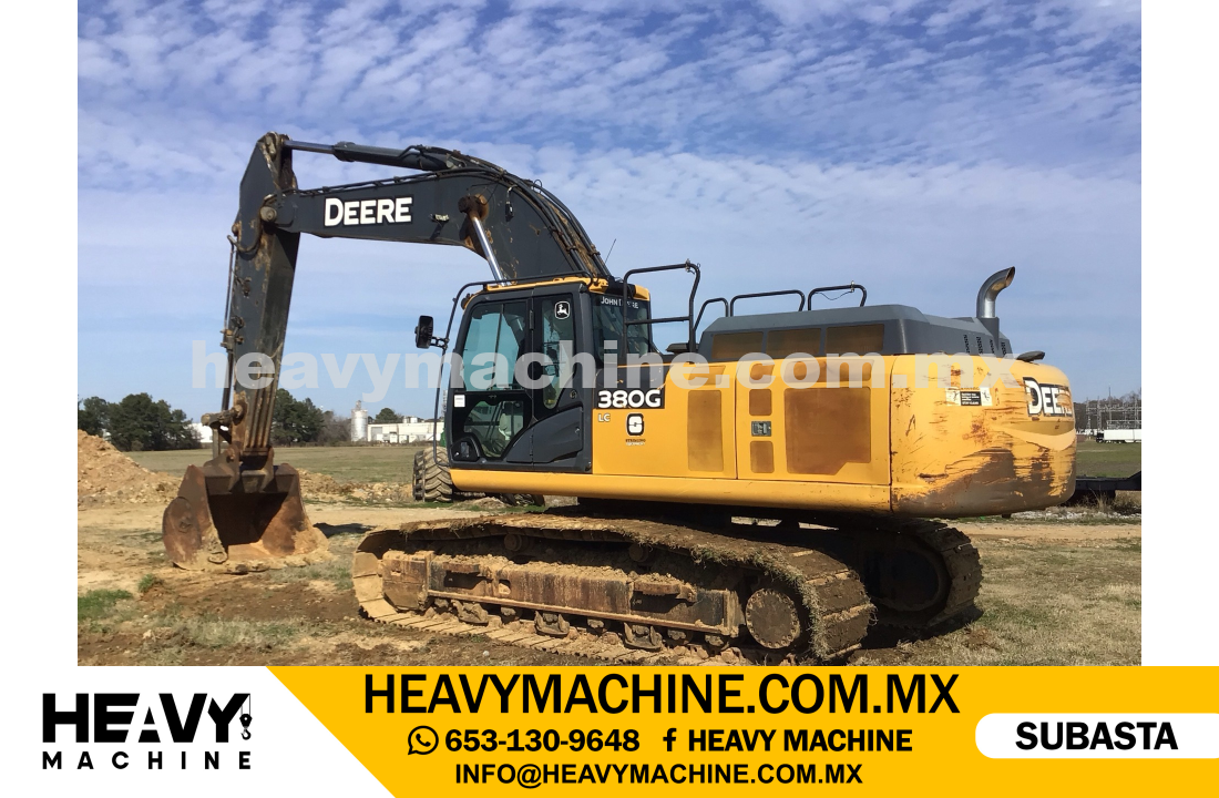 Maquinaria Pesada Excavadora 2020 JOHN DEERE 380G LC