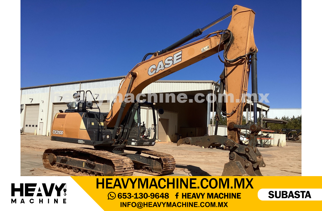 Maquinaria Pesada Excavadora 2022 CASE CX210D