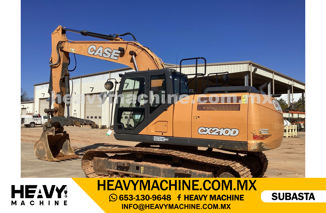Maquinaria Pesada Excavadora 2022 CASE CX210D