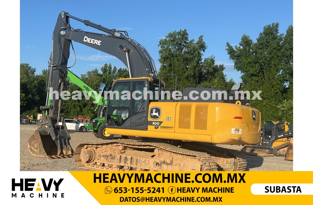 Maquinaria Pesada Excavadora 2023 John Deere 300 P-Tier