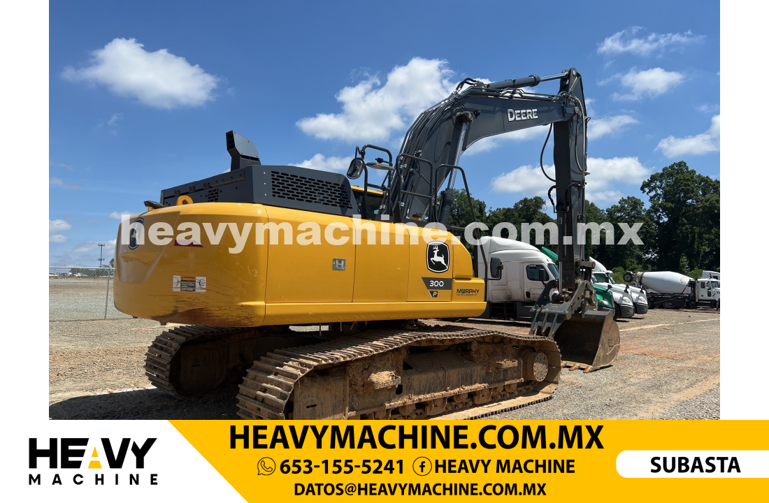 Maquinaria Pesada Excavadora 2023 John Deere 300 P-Tier