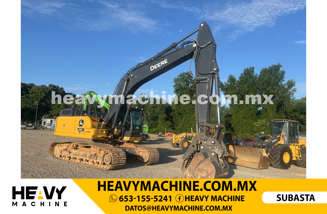 Maquinaria Pesada Excavadora 2023 John Deere 300 P-Tier