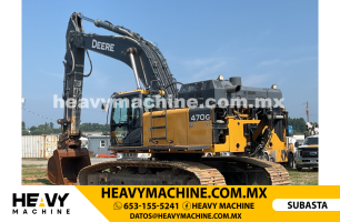 Maquinaria Pesada Excavadora 2020 JOHN DEERE 470GLC