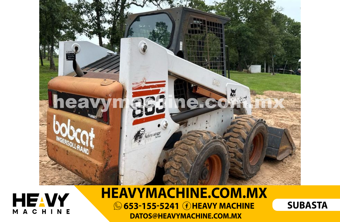 Maquinaria Pesada Mini Cargador 1999 BOBCAT 863