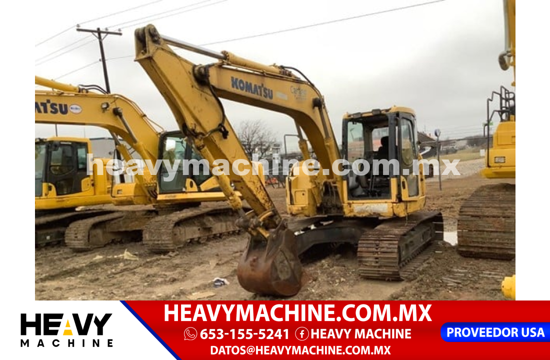 Maquinaria Pesada Mini Excavadora 2008 KOMATSU PC138US LC-8