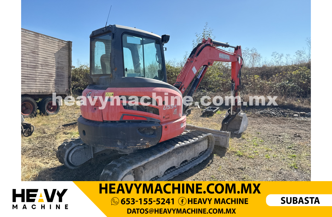 Maquinaria Pesada Mini Excavadora 2018 KUBOTA U55-4