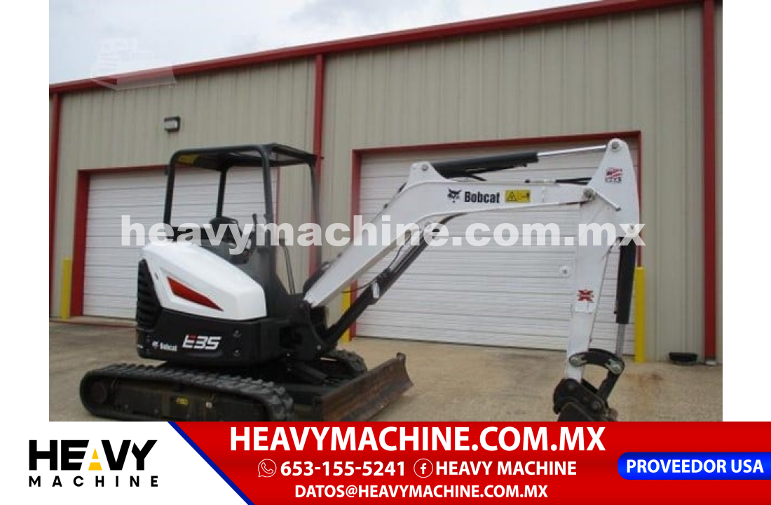 Maquinaria Pesada Mini Excavadora 2019 BOBCAT E35I