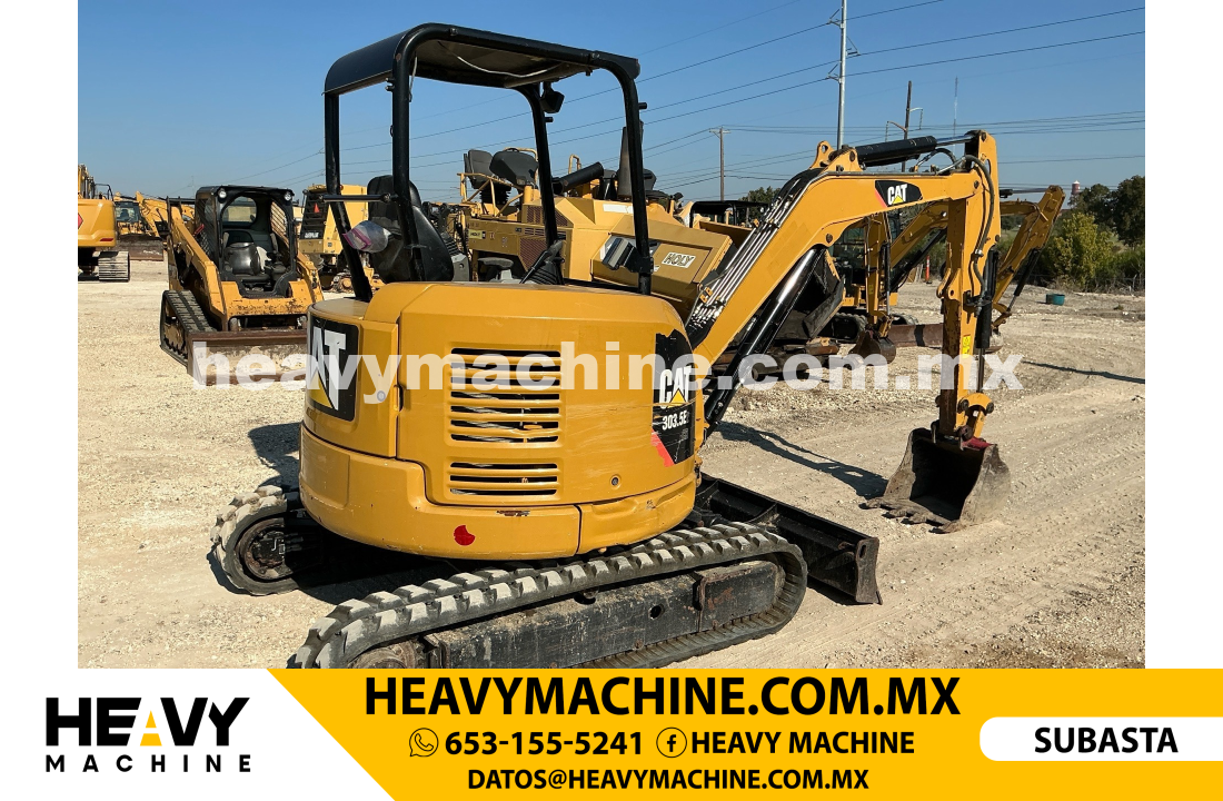Maquinaria Pesada Mini Excavadora 2019 CAT 303.5E2 CR