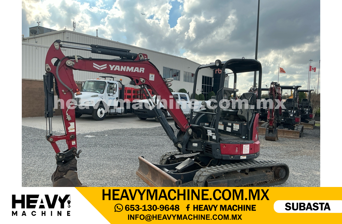 Maquinaria Pesada Mini Excavadora 2021 Yanmar VIO35-6A