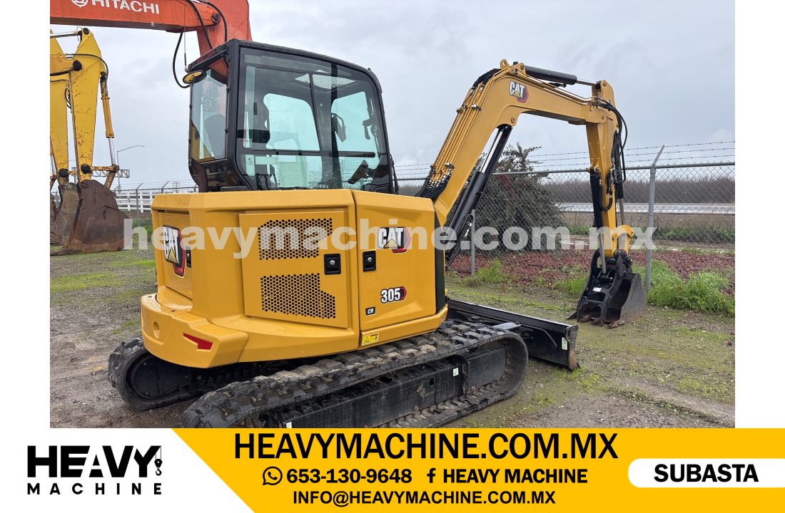 Maquinaria Pesada Mini Excavadora 2022 CAT 305 CR