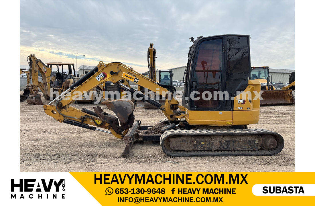 Maquinaria Pesada Mini Excavadora 2022 CAT 305 CR