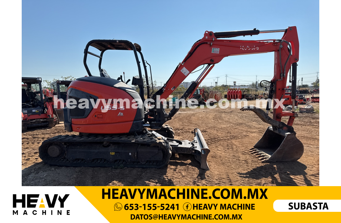 Maquinaria Pesada Mini Excavadora 2023 KUBOTA U55-5