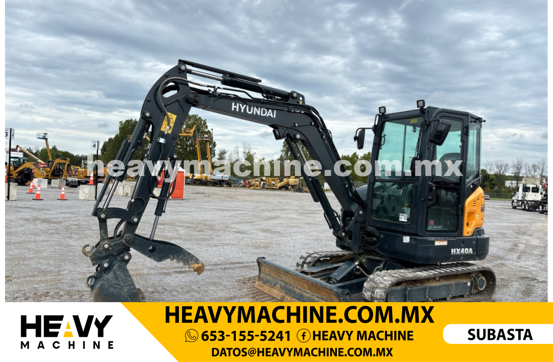 Maquinaria Pesada Mini Excavadora 2024 HYUNDAI HX40A