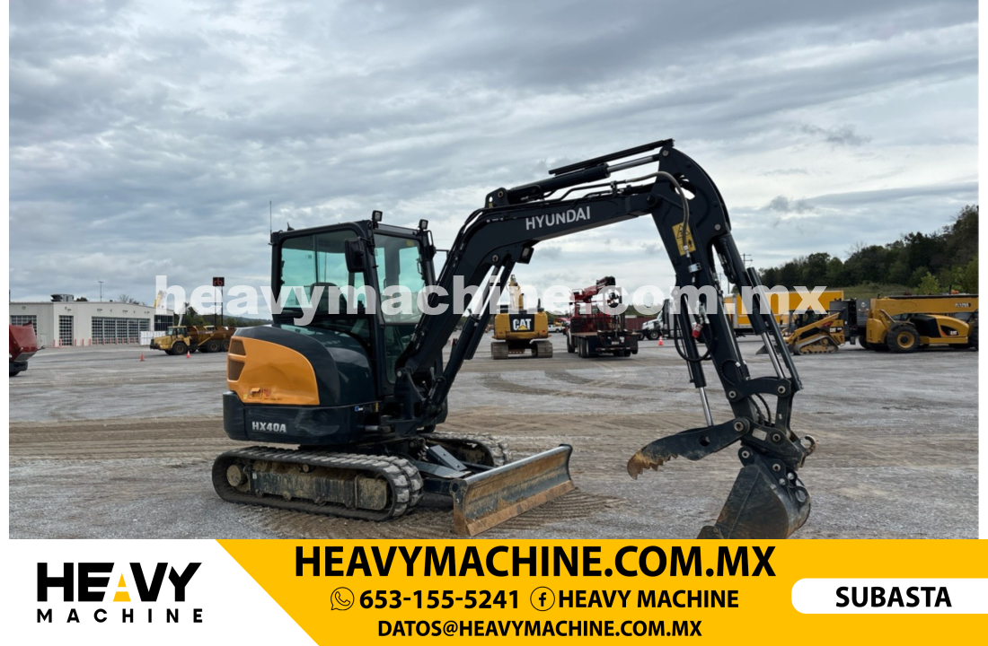 Maquinaria Pesada Mini Excavadora 2024 HYUNDAI HX40A