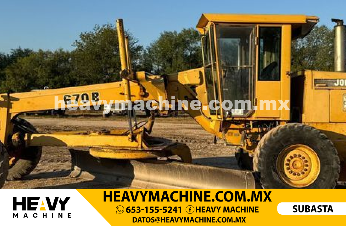 Maquinaria Pesada Motoconformadora 1995 JOHN DEERE 670b