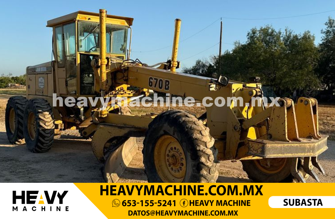 Maquinaria Pesada Motoconformadora 1995 JOHN DEERE 670b