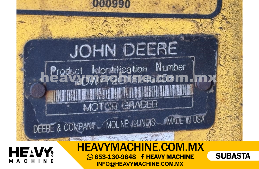 Maquinaria Pesada Motoconformadora 2009 JOHN DEERE 772G