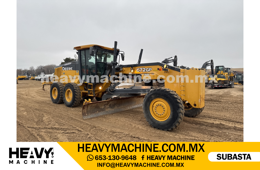 Maquinaria Pesada Motoconformadora 2017 JOHN DEERE 672GP