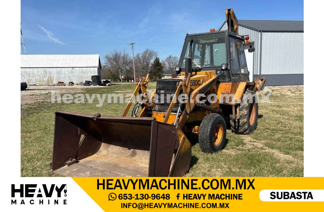 Maquinaria Pesada Retroexcavadora 1980 CASE 580C