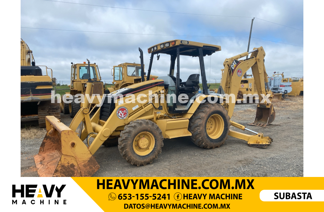 Maquinaria Pesada Retroexcavadora 2002 CAT 420D