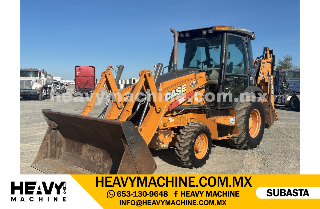 Maquinaria Pesada Retroexcavadora 2012 CASE 580SN