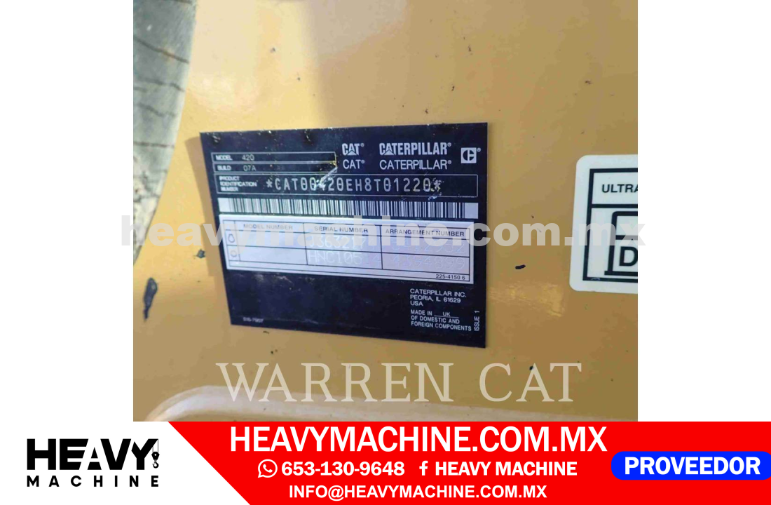 Maquinaria Pesada Retroexcavadora 2021 CAT 420 AE4